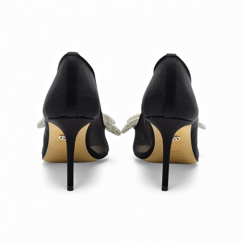 MACH & MACH Double Bow Crystal-Embellished Pumps Heels - NWB $1195 - Picture 5 of 8
